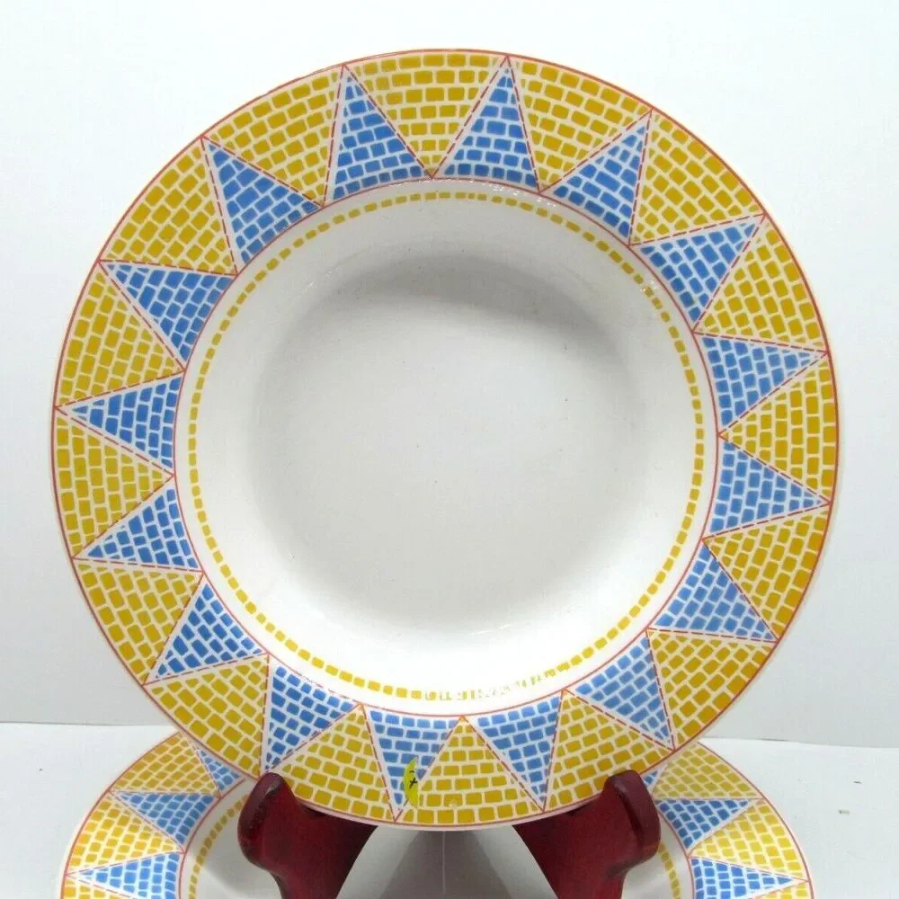 Pier 1 Ceramica quadrifoglio Italy rimmed soup bowls Bundle of 3